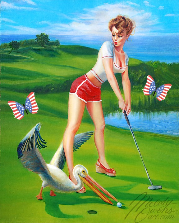 Patriotic Pinup Melody Owens