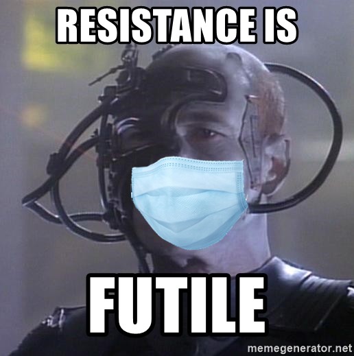 resistance is futile mask