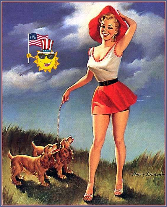 Patriotic Pinup Harry Ekman